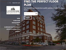 Tablet Screenshot of landmarklofts.com